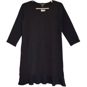 Karen Kane Women's Black Nylon/Spandex/Rayon Ruffle Hem Dress, XS, NWT